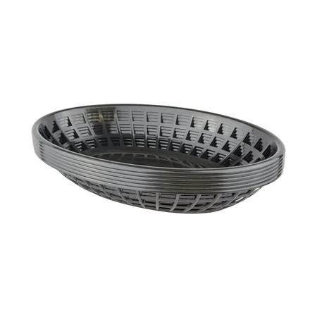 Plastic Deli Food Baskets - 6 Count - Black | Walmart (US)