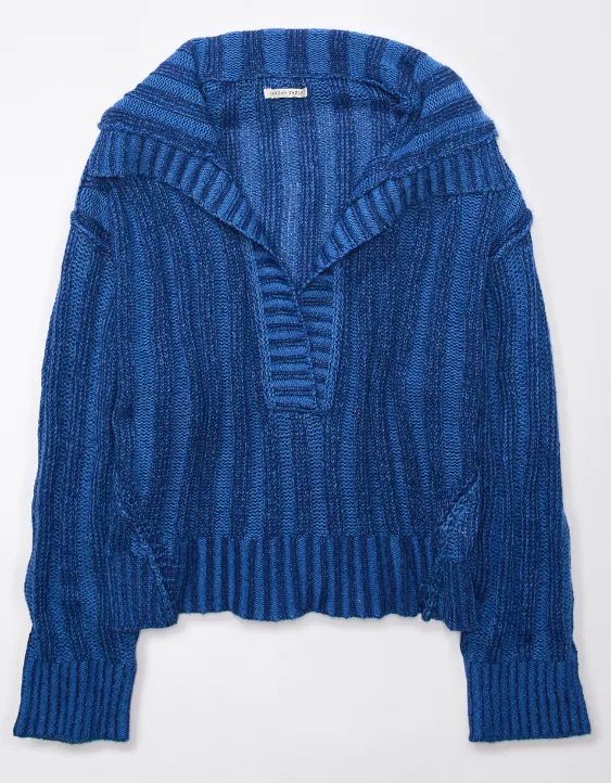 AE Collared Pullover Sweater | American Eagle Outfitters (US & CA)