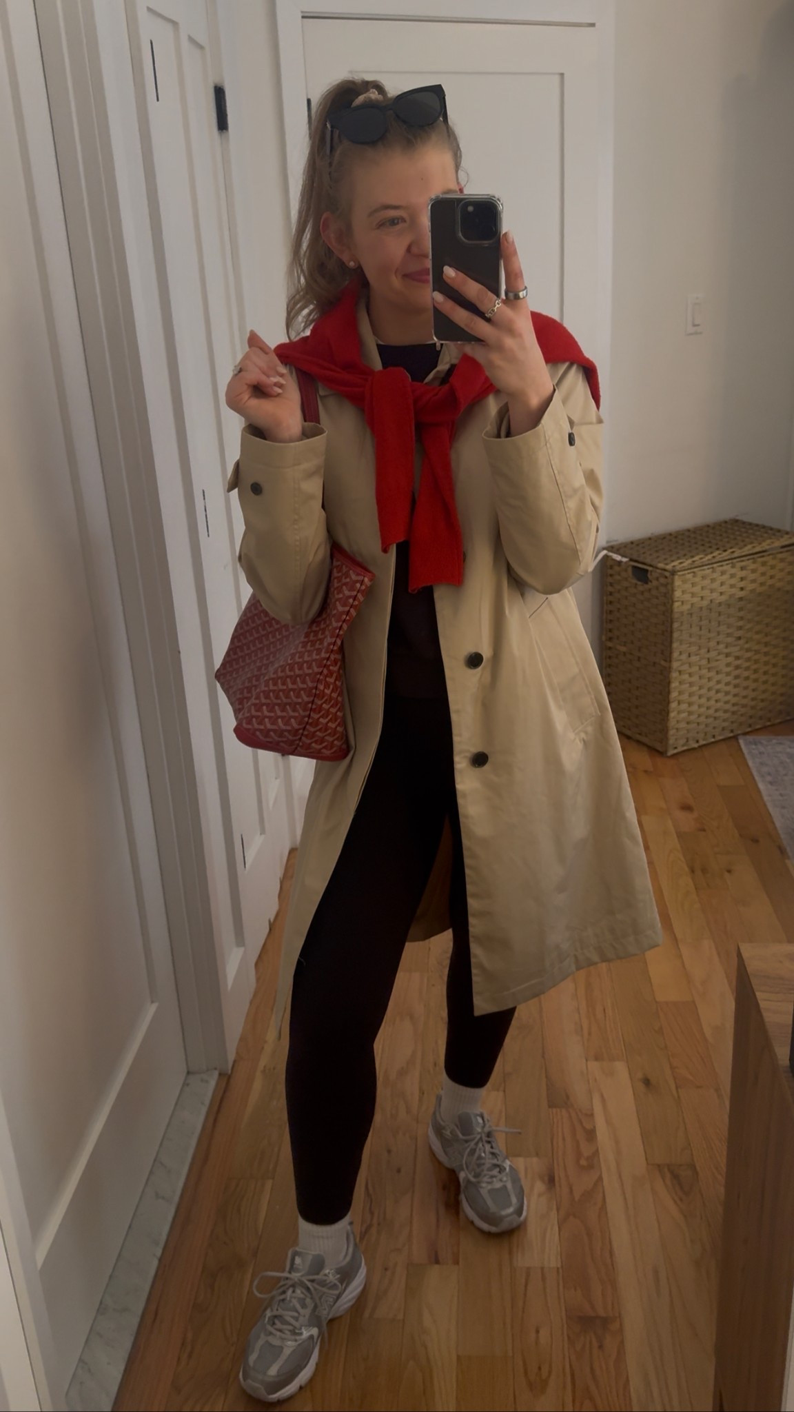 a cute coat and pop of color is such an easy way to elevate a casual outfit  

#LTKFindsUnder100 #LTKMidsize #LTKStyleTip