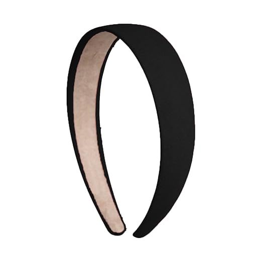 1 Inch Wide Suede Like Headband Solid Hair band for Women and Girls - Black | Amazon (US)