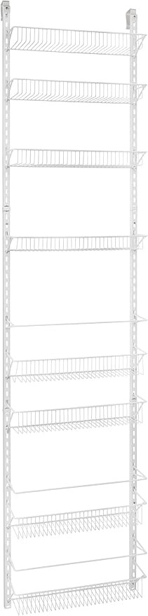 ClosetMaid 1233 Adjustable 8-Tier Wall and Door Rack, 77-Inch Height X 18-Inch Wide | Amazon (US)