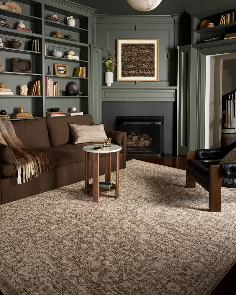 Loloi II Newman Collection NEW-02 Dark Taupe/Natural 2'-7" x 10'-0" Runner Rug, .37" Pile Height,... | Amazon (US)