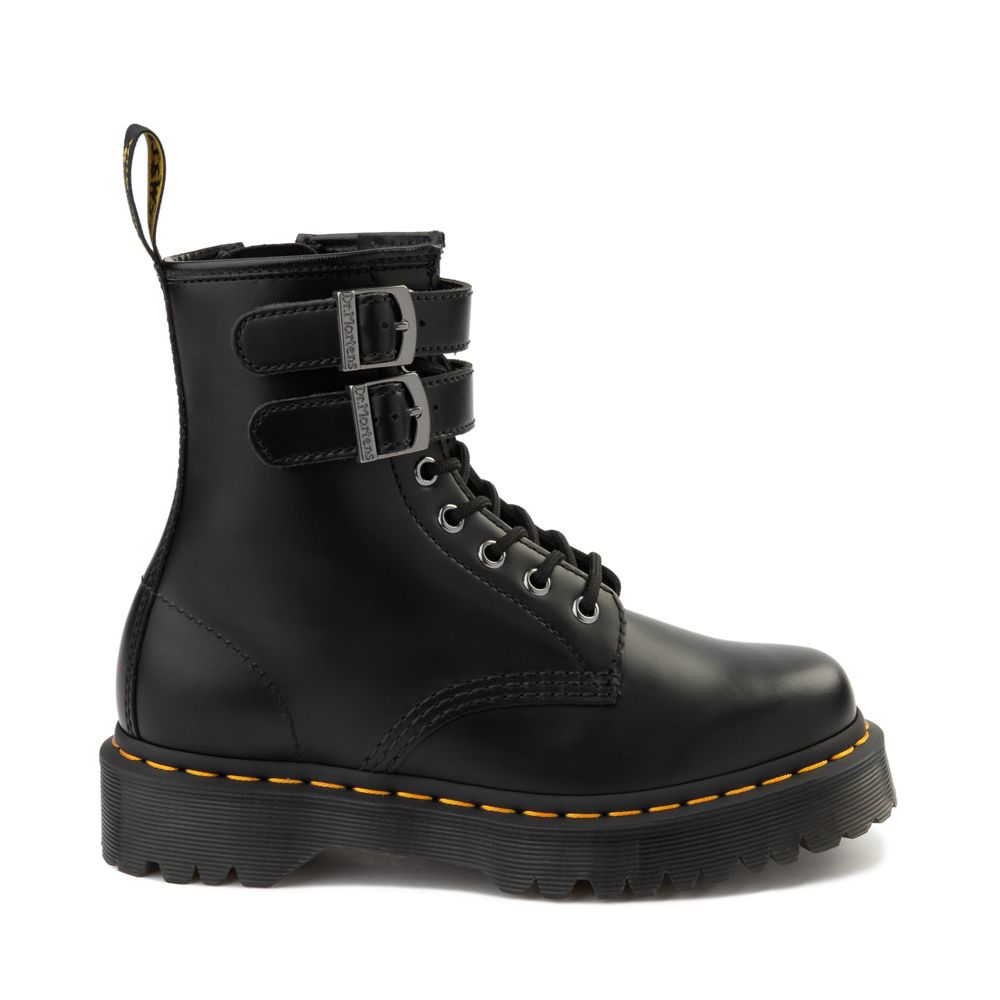 Womens Dr. Martens 1460 8-Eye Bex Buckle Boot - Black | Journeys