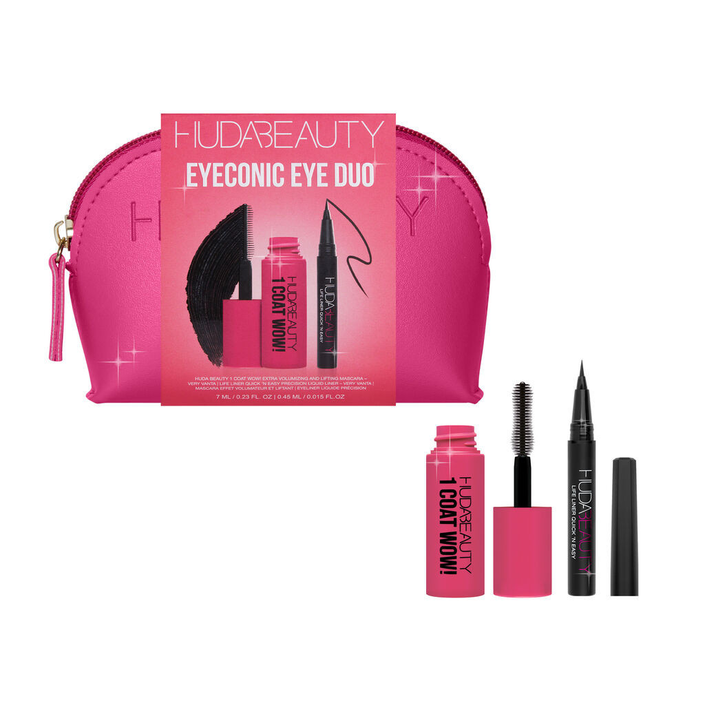 Eyeconic Eye Duo - Mini Mascara & Eyeliner Set | Huda Beauty | HUDA BEAUTY | Huda Beauty UK