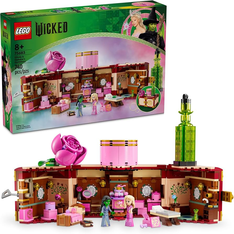 LEGO Wicked Glinda & Elphaba's Dormitory Building Toy - Wicked Toys for Girls & Boys, Age 8+ - Gi... | Amazon (US)