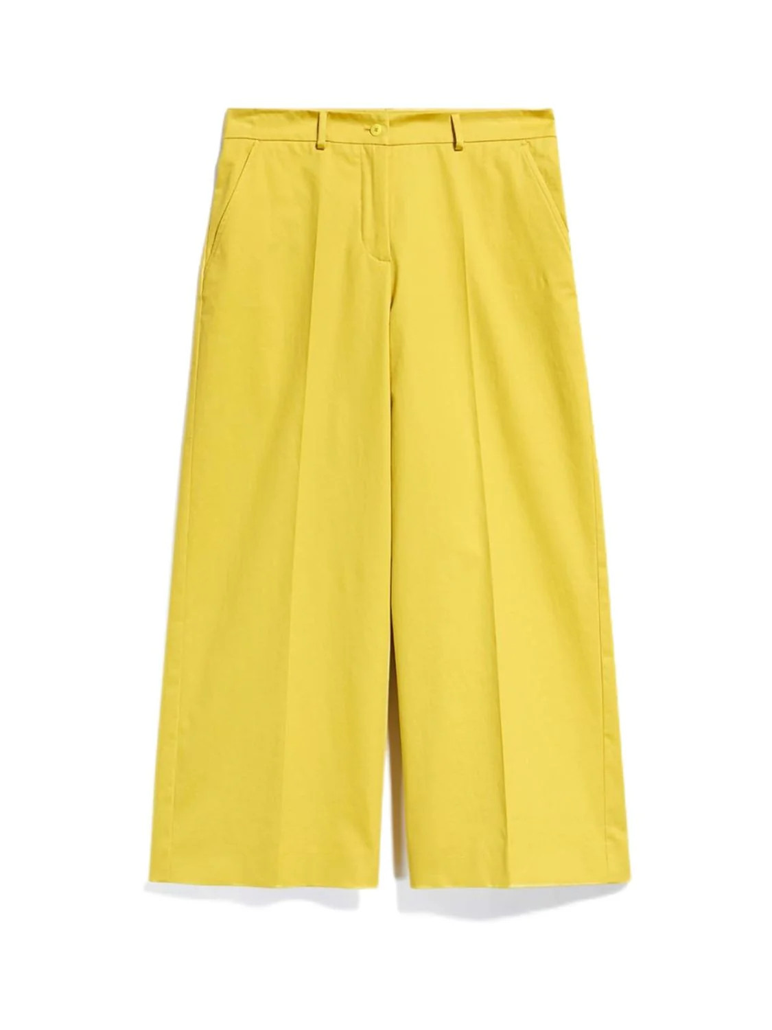 Weekend Max Mara Women's Urial Trousers Yellow | Size 42 | 51360229600004 | LOZURI