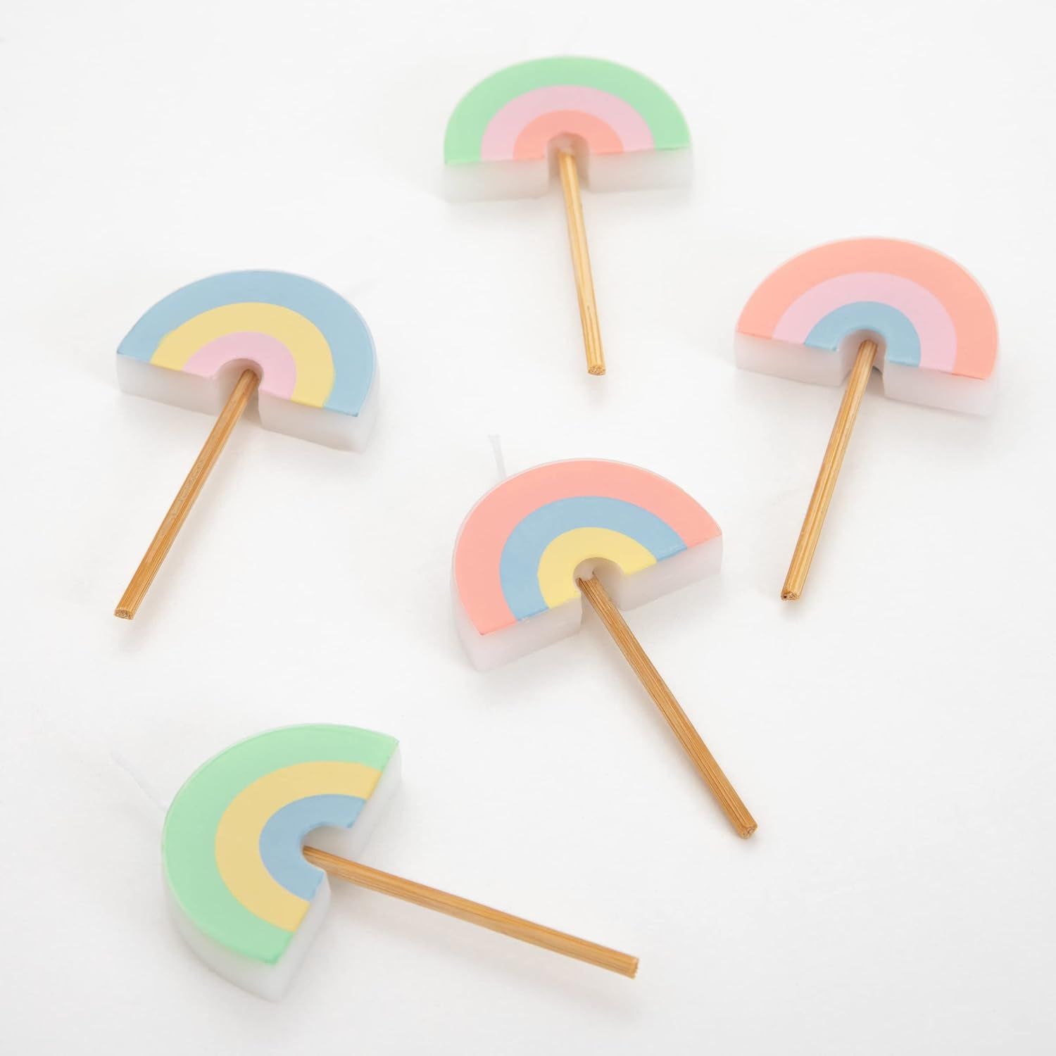Meri Meri Rainbow Party Candles (Pack of 5) | Amazon (US)