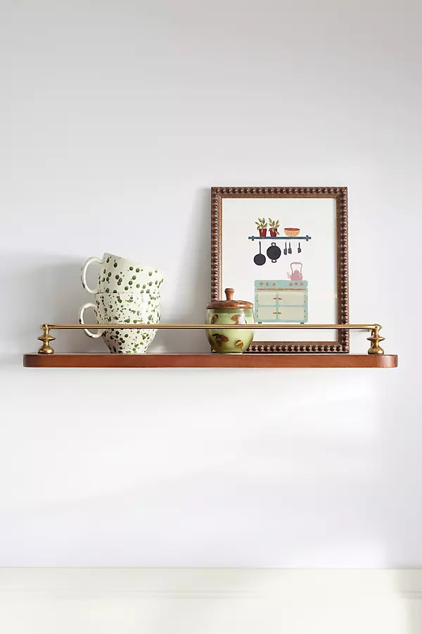 Amara Floating Wood Single Shelf 24 | Anthropologie (US)