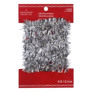 8ft. Mini Silver Tinsel by Ashland®  | Michaels | Michaels Stores