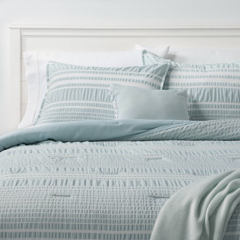 5pc Chatham Stripe Comforter Set Blue - Threshold™ | Target