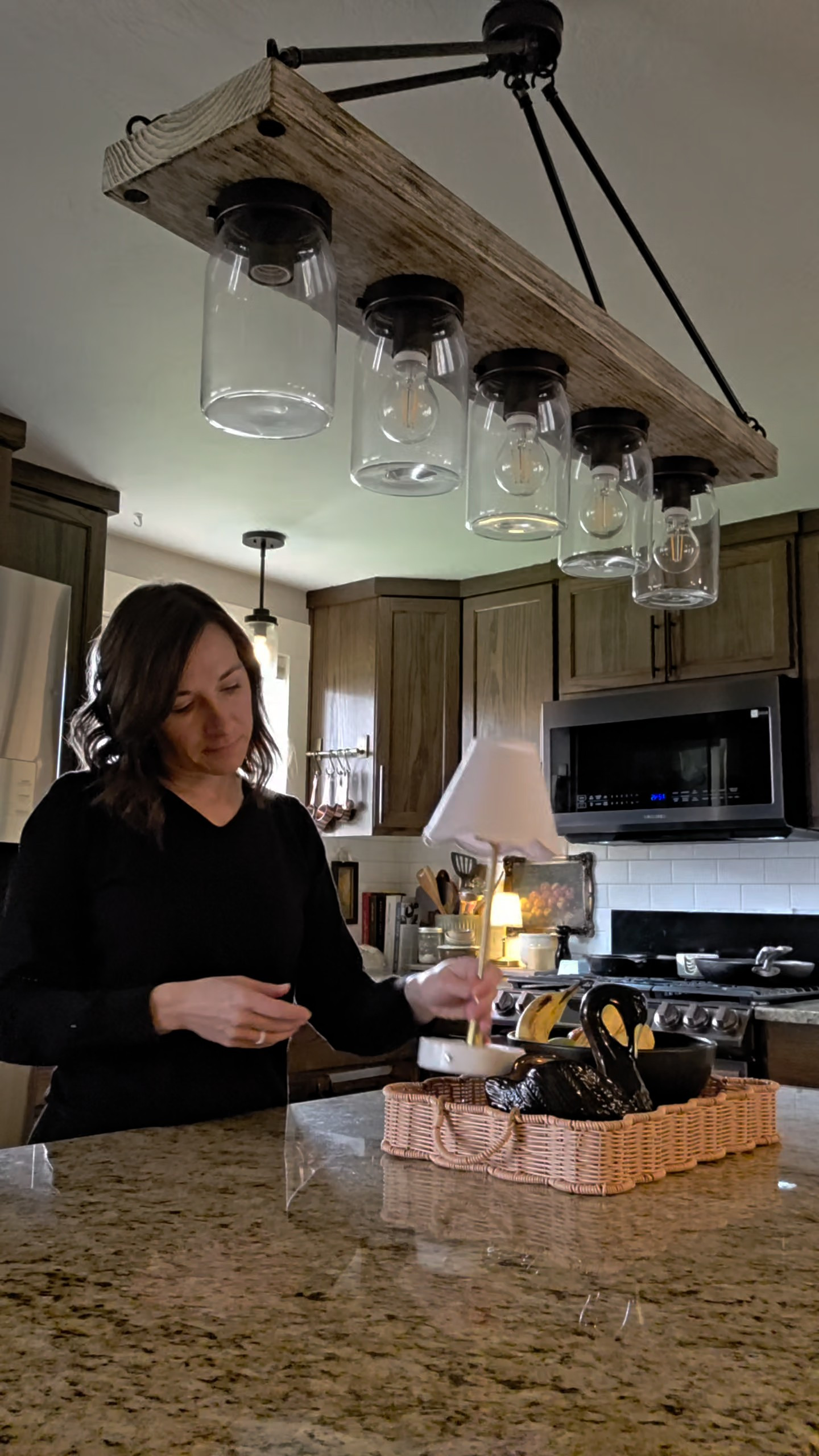 Love my little cozy kitchen lamps! They add just the right amount of cozy to the kitchen. #kitchen  

 #LTKHome