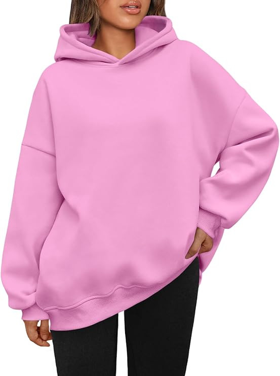 AUTOMET Womens Oversized Hoodies Fleece Sweatshirts Hooded Pullover 2025 Fashion Fall Clothes Tre... | Amazon (US)