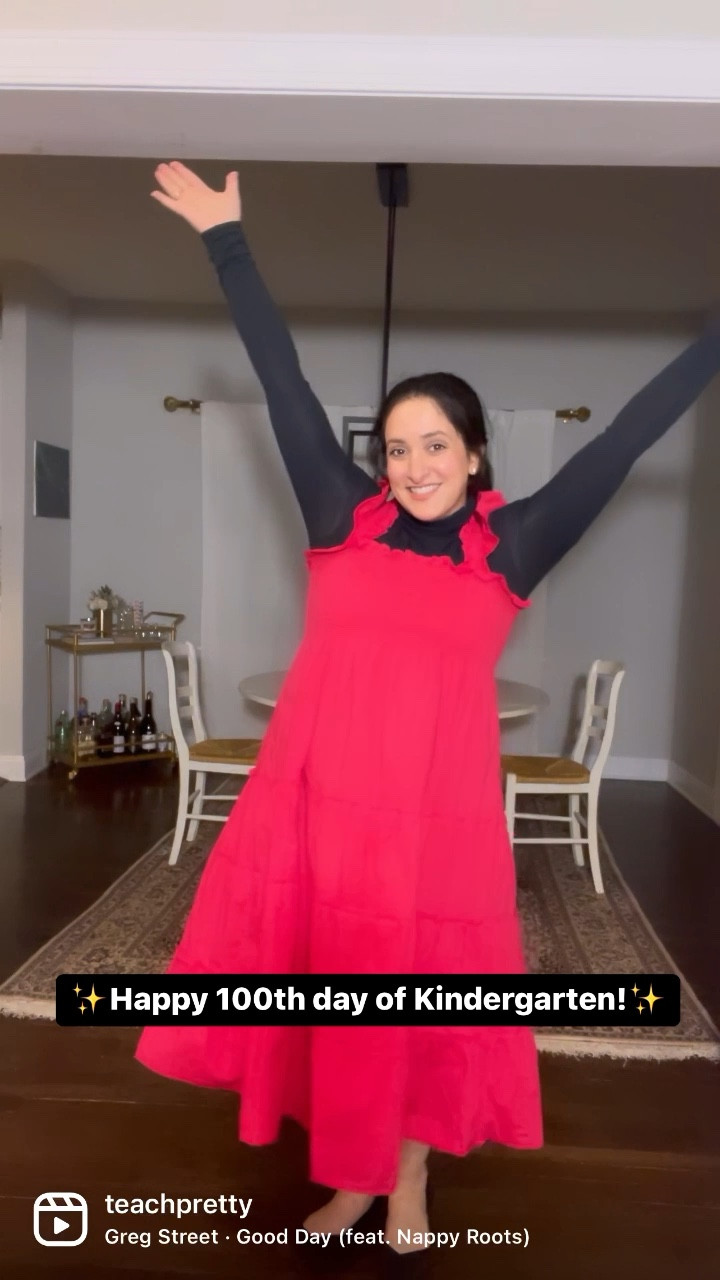 Happy 💯th day of Kindergarten!! ✏️📚🖍️

Decided to sway from my typical 100th day T-shirts for a nap dress and honestly I feel like it was the right choice! I’m always running around like crazy on this day, and the nap dress kept me cool and comfortable. ❤️

My students had the best day today and I’m so happy to be one step closer to the weekend now because I am one tired kindergarten teacher right now! 💤

#100thdayofschool #100thdayofkindergarten #kindergartenteacher #kindergartenfun #napdressnation #napdressinthewild #rothysinthewild #preppyteacher #preppystyle #midsizefashion #midsizestyle 

#LTKworkwear #LTKstyletip #LTKFind