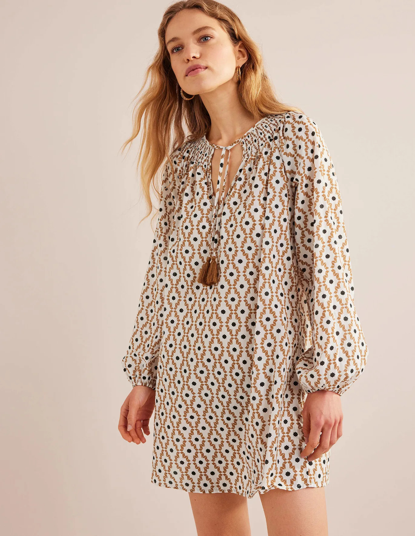 Smocked Neck Beach Dress | Boden (US)