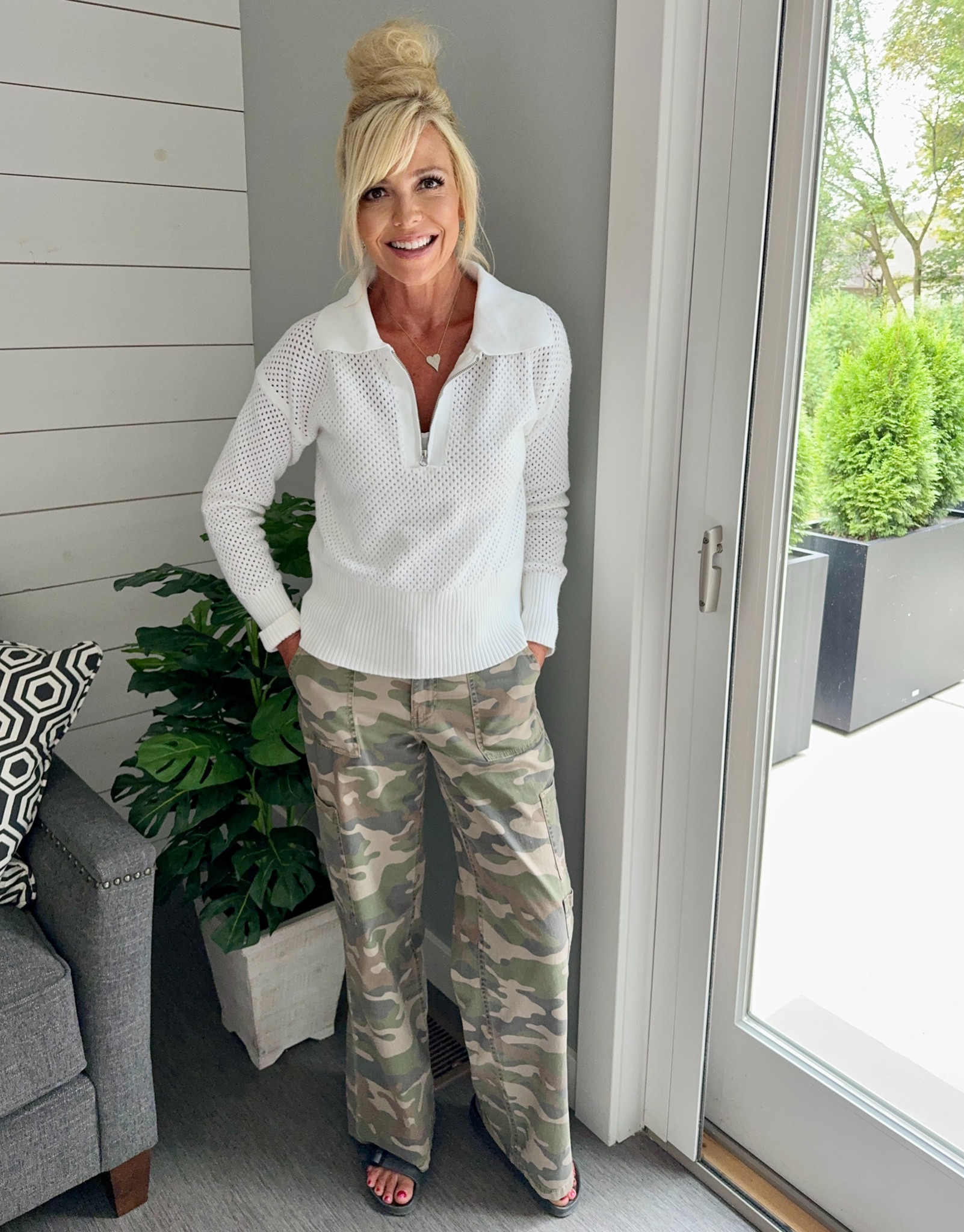 Sweater and pants so good. True to Size. Affordable Amazon
Walmart Camo 

#LTKStyleTip #LTKOver40 #LTKFindsUnder50
