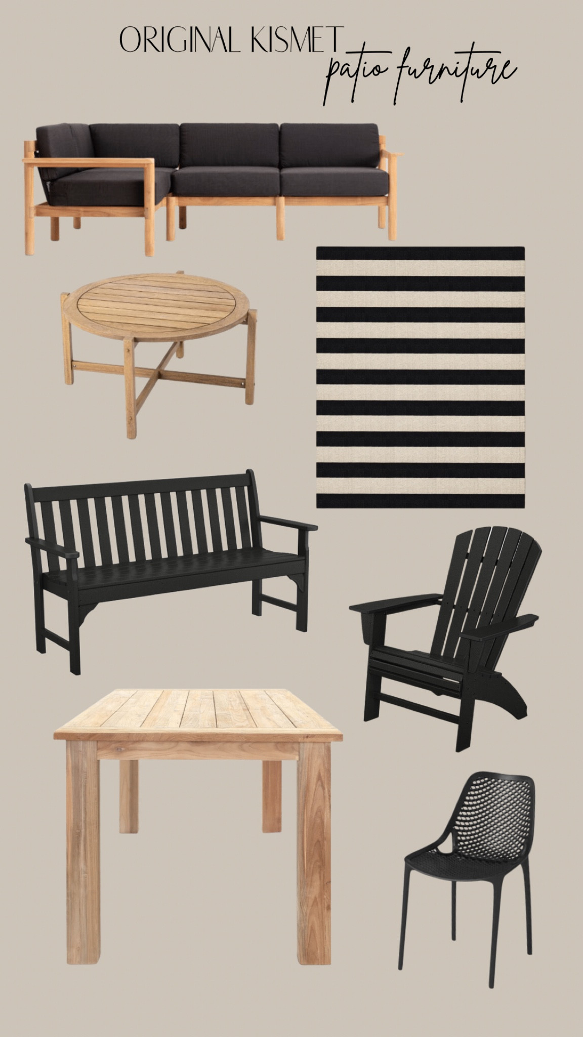 Outdoor/patio furnishing for the backyard at the original kismet house. Our sectional is no longer made, dupe provided 

#LTKhome