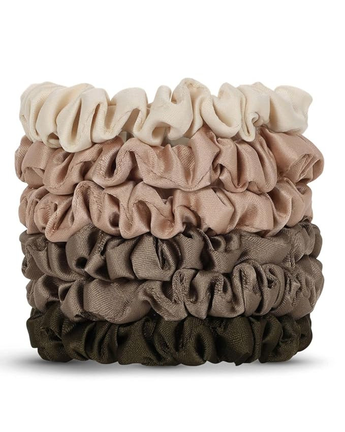 Kitsch Scrunchies for Women's Hair - Ultra Petite Hair Scrunchies | Large Hair Ties for Women | H... | Amazon (US)