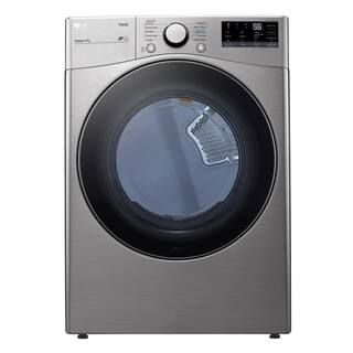 LG Electronics 7.4 cu. ft. Large Capacity Vented Smart Stackable Gas Dryer with Sensor Dry in Gra... | The Home Depot