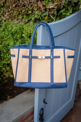 Large Raffia Tote Bag- Sample Sale- Final Sale | Lisi Lerch Inc