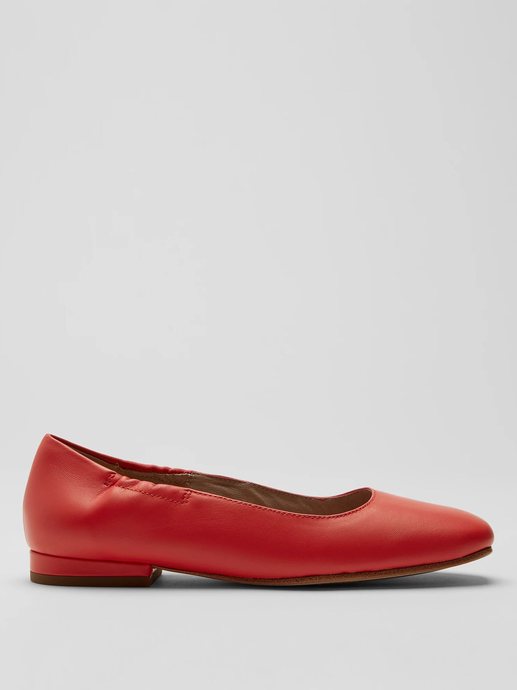Selle Nappa Leather Ballet Flat | Eileen Fisher