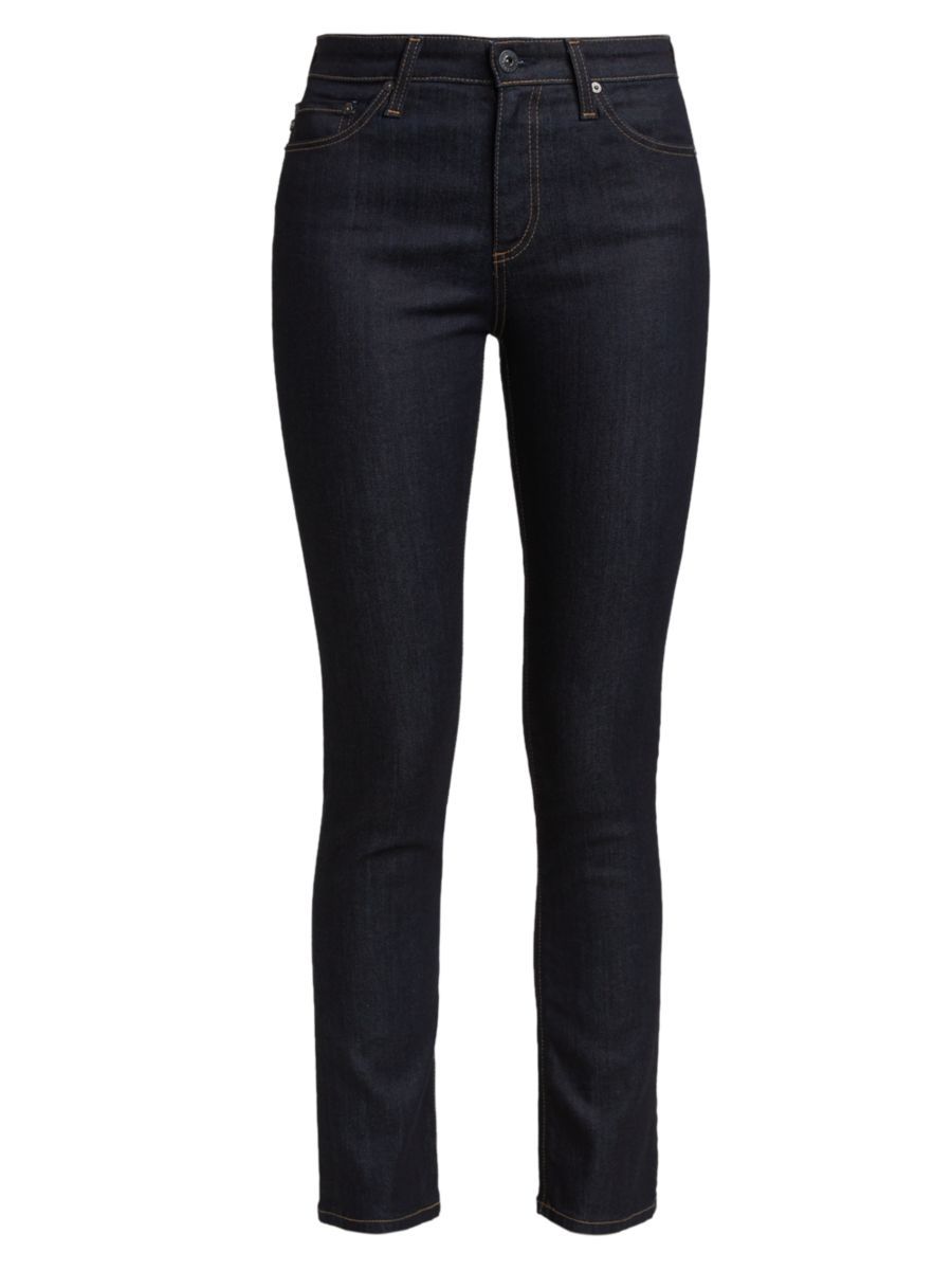AG Jeans Mari High-Rise Stretch Straight-Leg Jeans | Saks Fifth Avenue