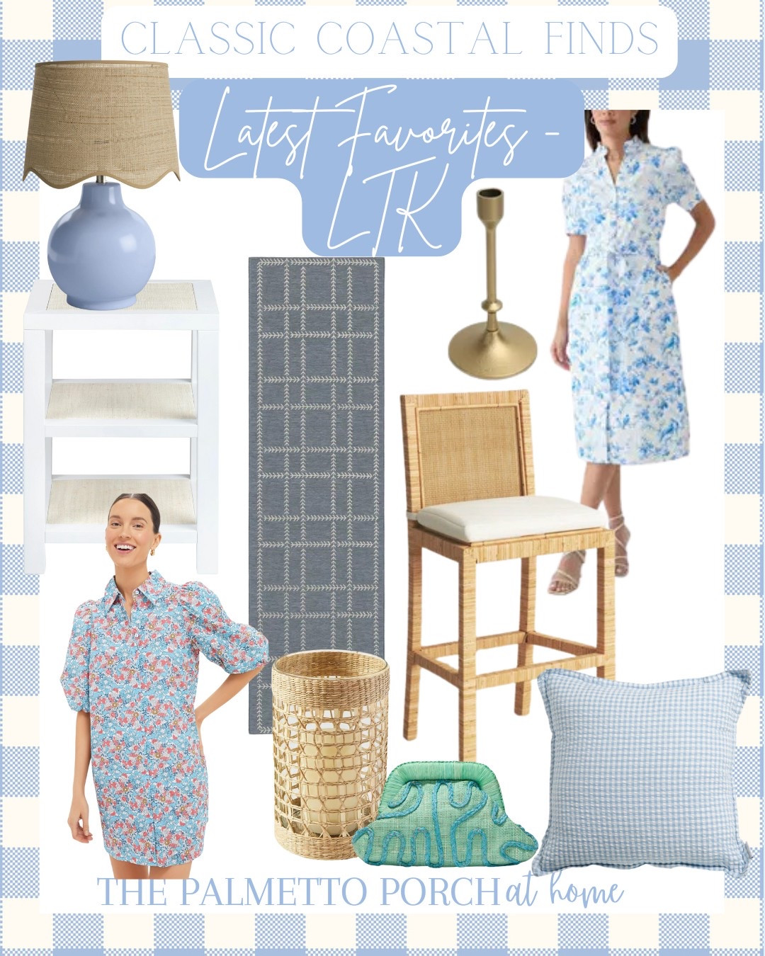 Classic coastal blue & white home decor & fashion favorites 