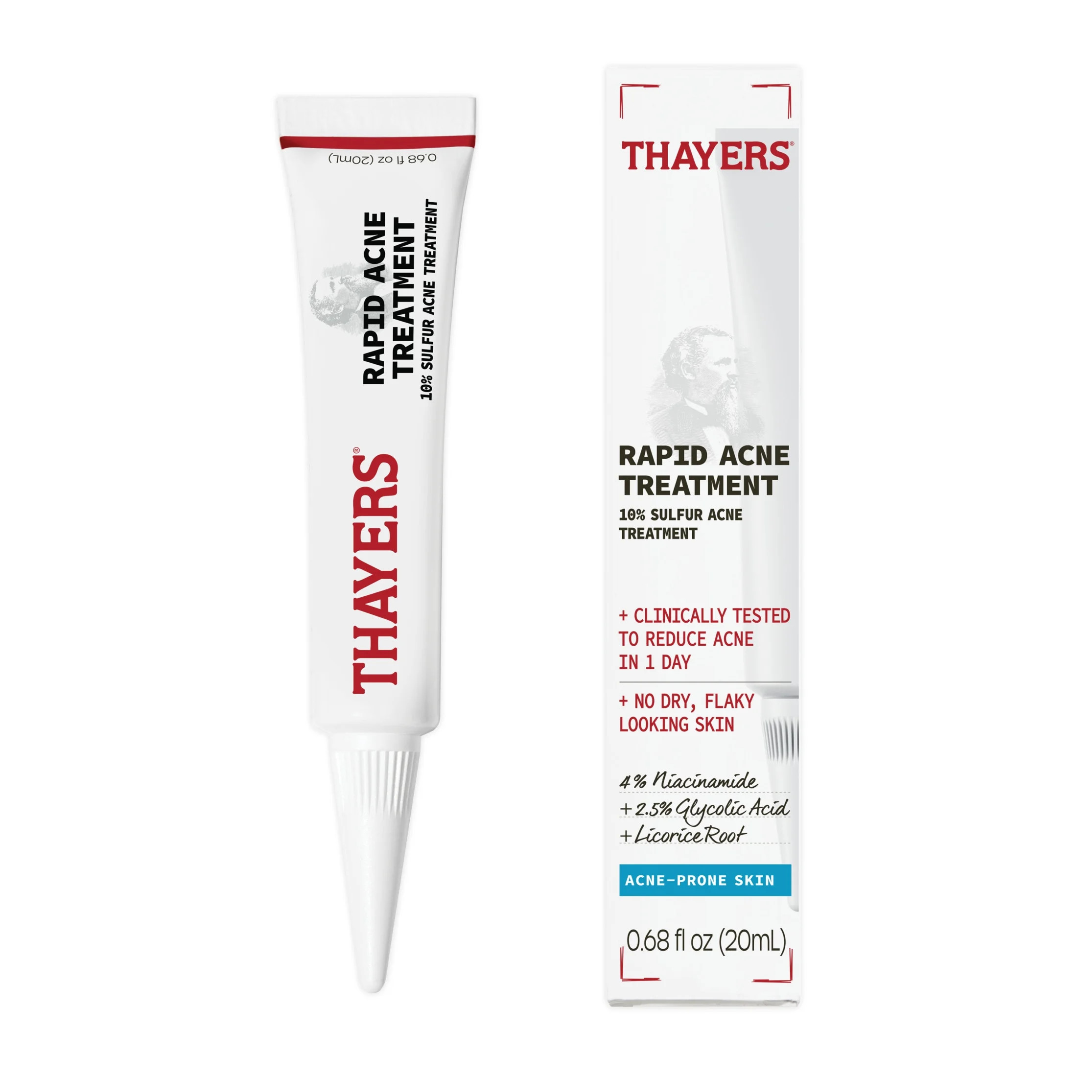 Thayers Rapid Sulfur Acne Treatment, Soothing & Non-Stripping Skin Care, 0.5 fl oz | Walmart (US)