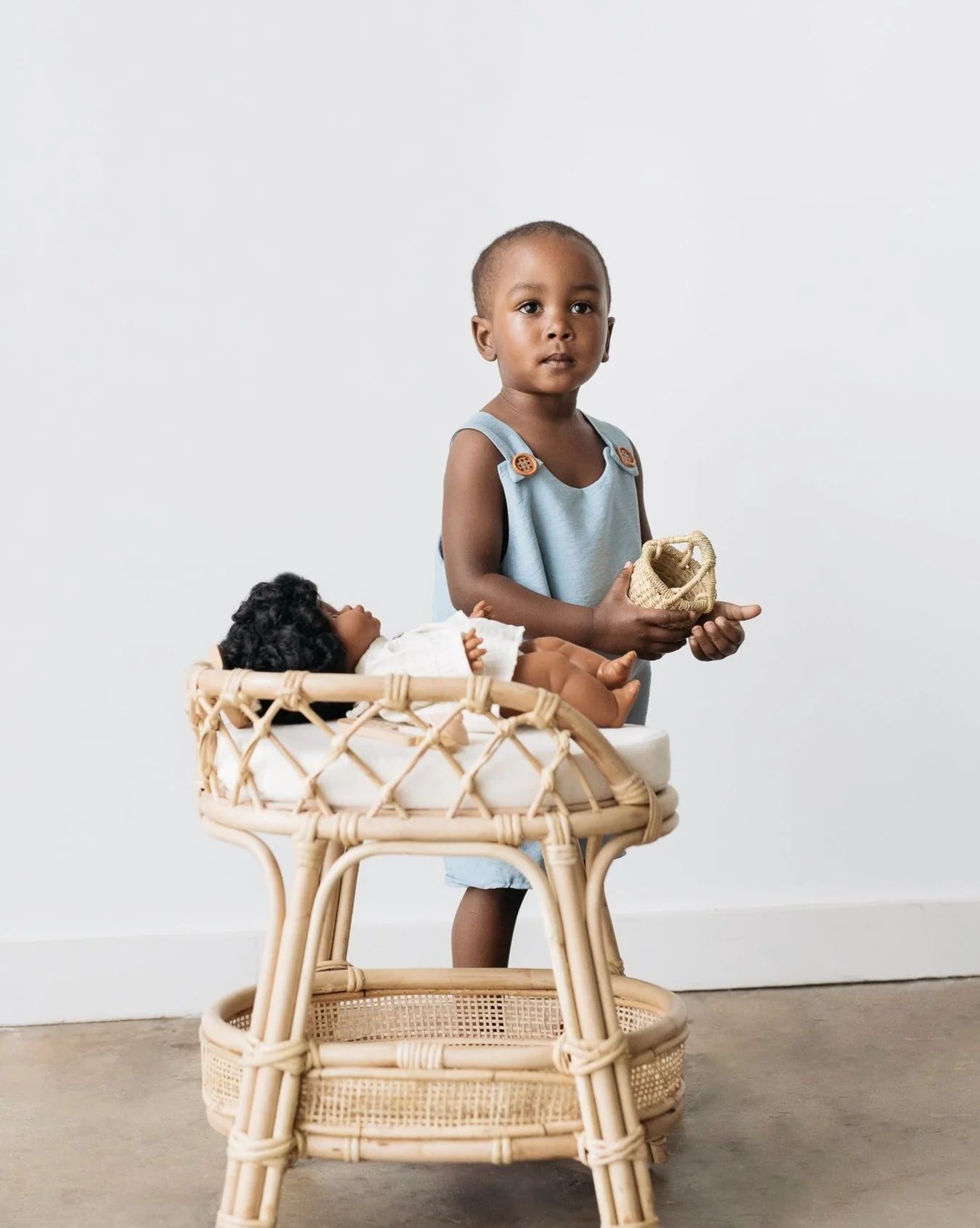 Aria Rattan Doll Changing Table | Project Nursery