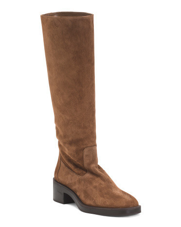 Suede Kaia Knee High Boots For Women, Leather/Suede | TJ Maxx