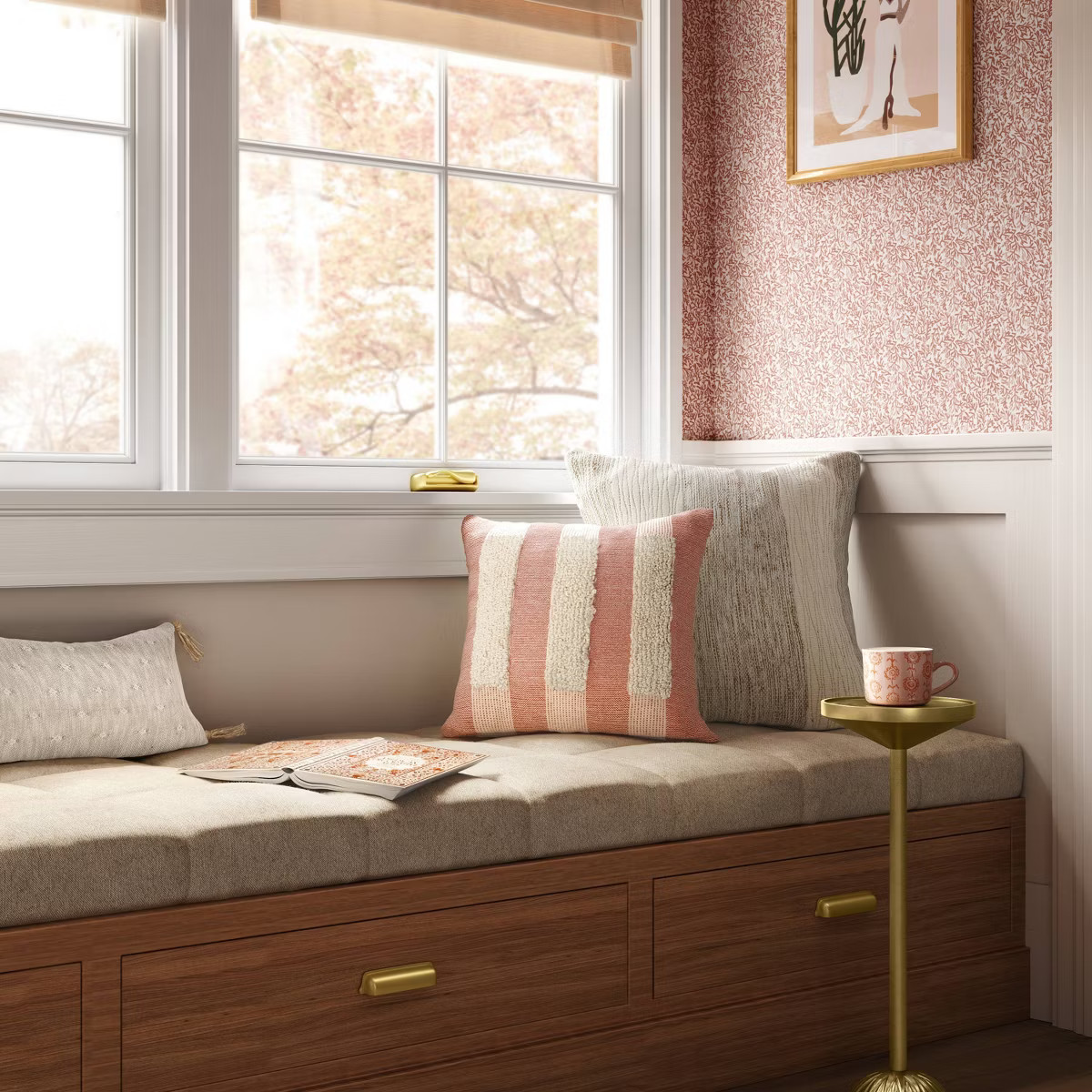 Oversize Woven Jacquard Lumbar Throw Pillow with Tassels - Threshold™ | Target