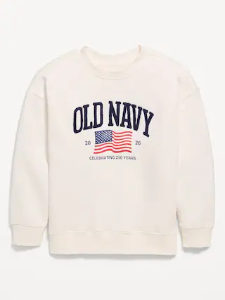 Oversized Flag Logo Graphic Sweatshirt for Boys | Old Navy (US)