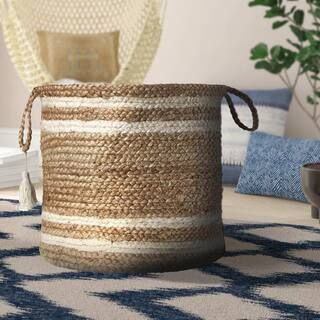 Amara Natural Jute Decorative Storage Basket | The Home Depot
