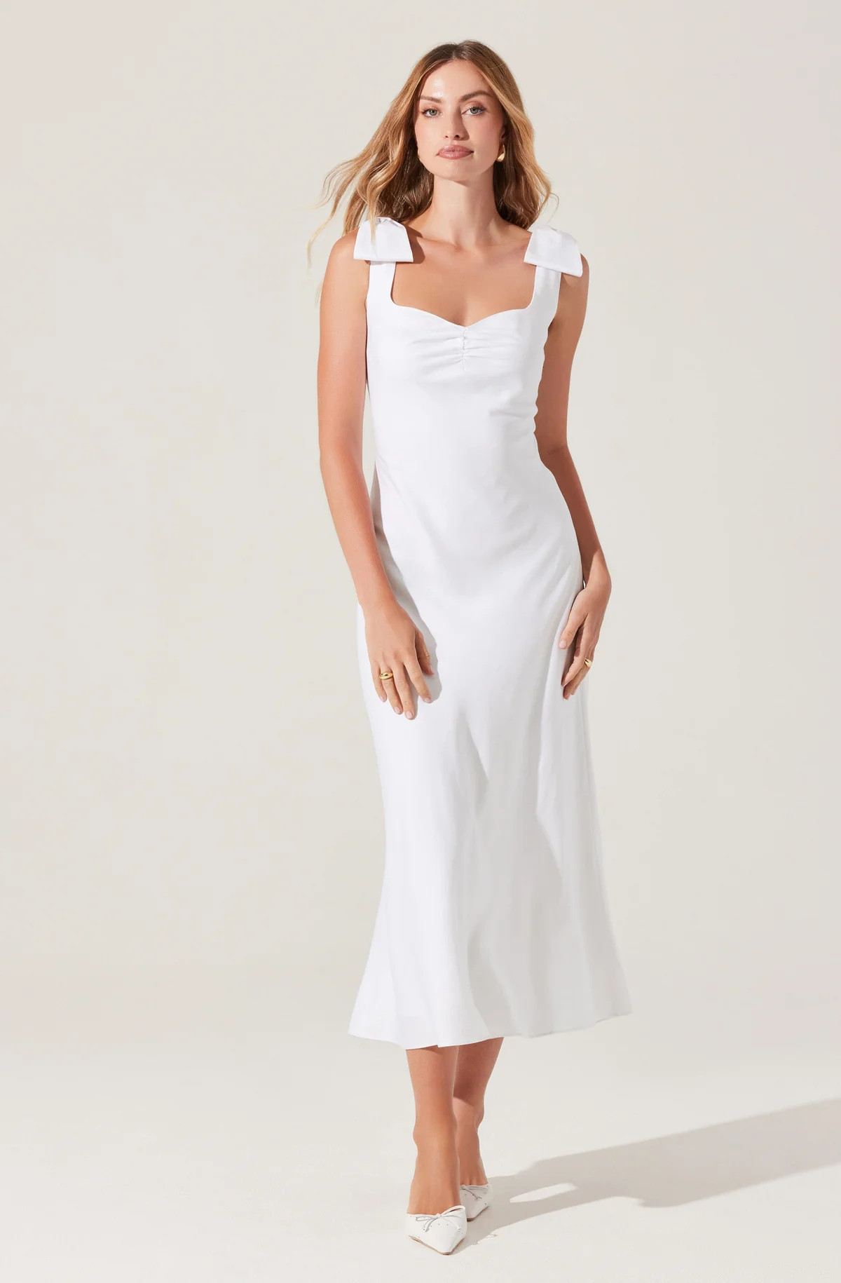 Kateleya Bow Detail Midi Dress | ASTR The Label (US)