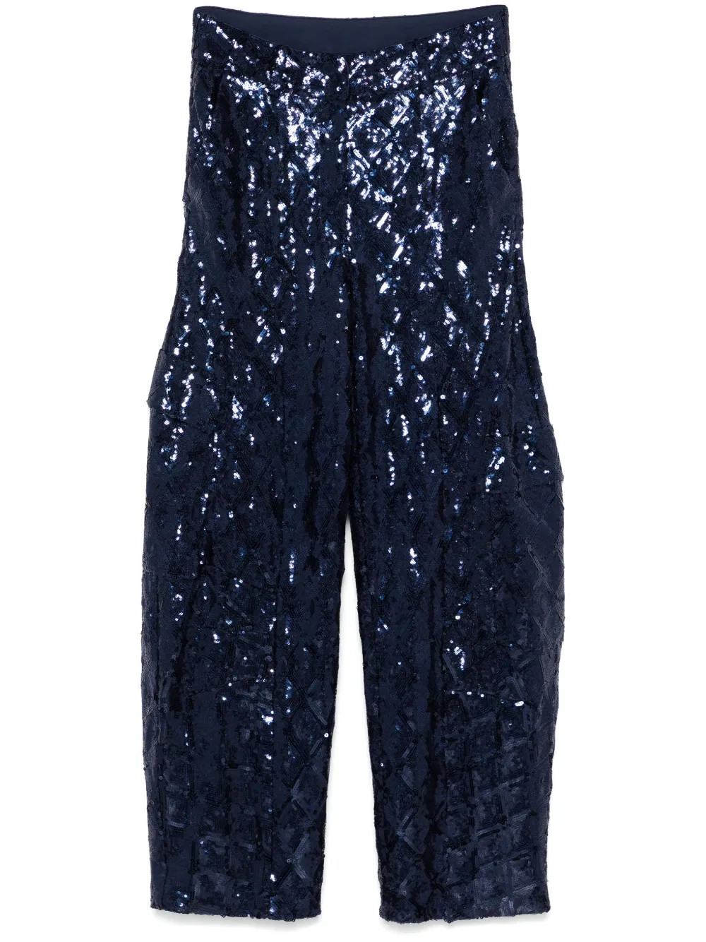 ROTATE BIRGER CHRISTENSEN Sequinned Cargo Pants | Blue | FARFETCH | Farfetch Global