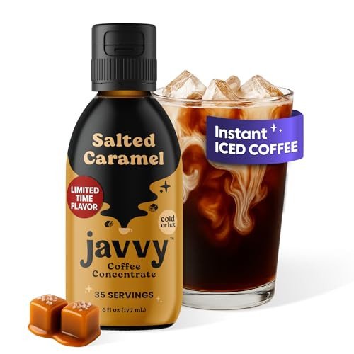 Coffee Concentrate - Limited Release Flavors - Cold Brew Coffee, Perfect for Hot or Iced Instant Coffees, Hot Drinks, Cold Brew Concentrate, 35 Servings - Salted Caramel | Amazon (US)