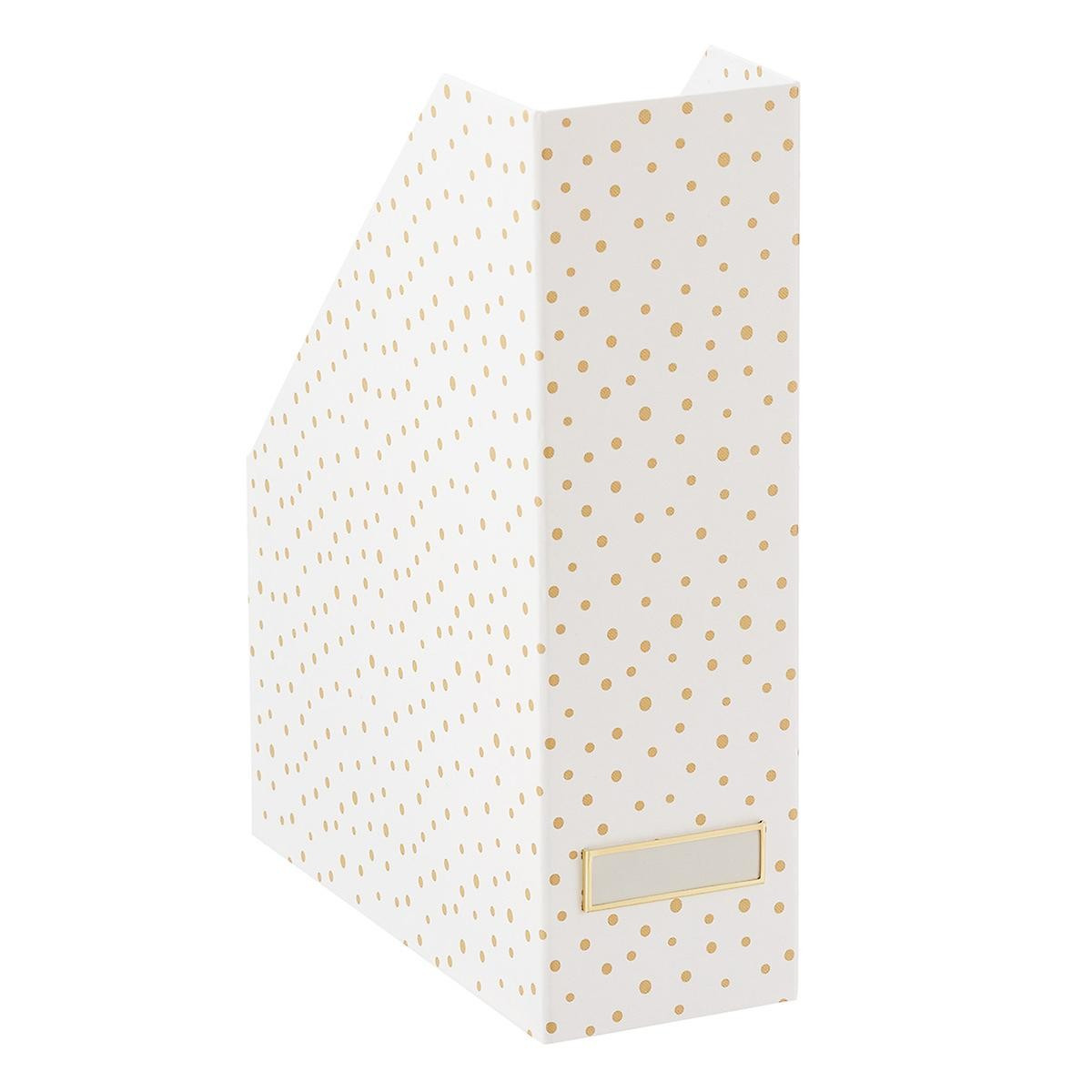Bigso Gold Dots Stockholm Magazine Holder | The Container Store