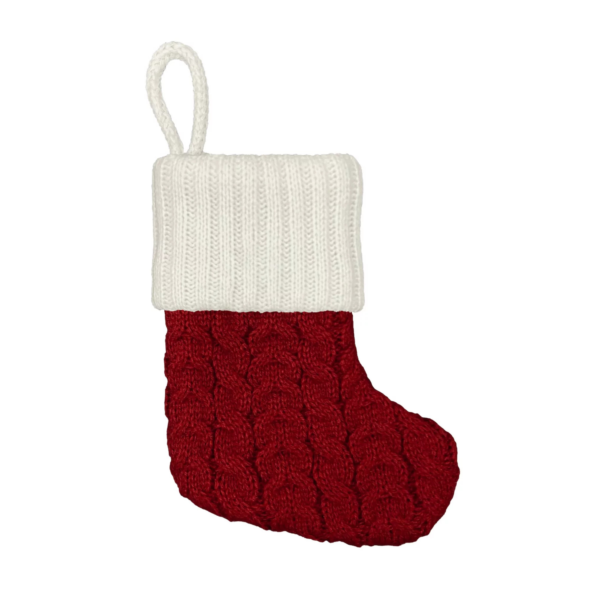 St. Nicholas Square® Cable Knit Mini Christmas Stocking | Kohl's