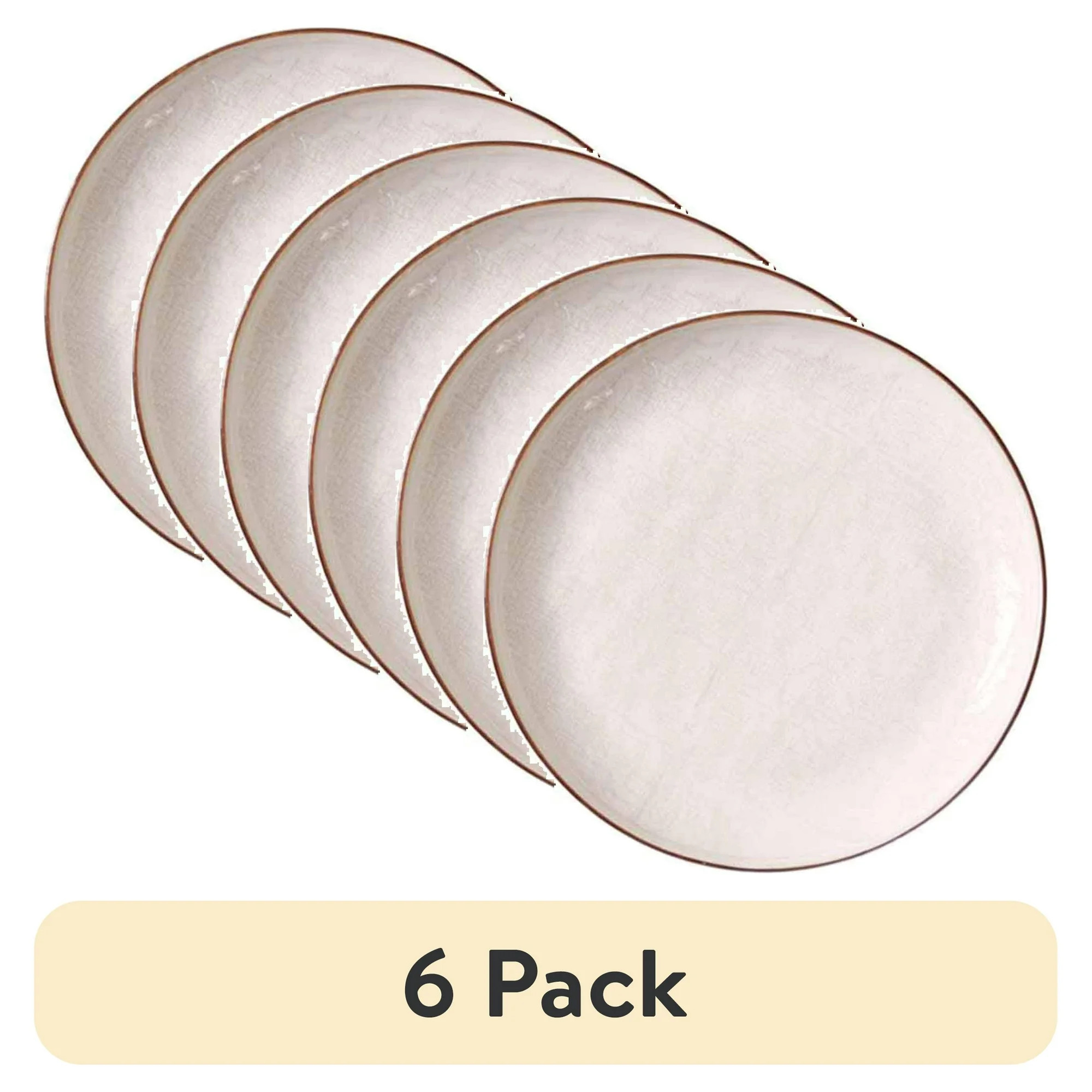(6 pack) Better Homes & Gardens Cream Murphy Stoneware Salad Plate | Walmart (US)