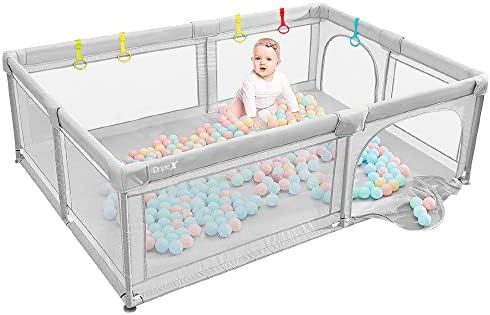 Baby Playpen Portable Kids Safety Play Center Yard Home Indoor Fence Anti-Fall Play Pen, Playpens fo | Amazon (US)