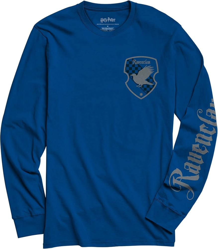 Harry Potter Gryffindor Slytherin Ravenclaw Hufflepuff House Long Sleeve Adult T-Shirt | Amazon (US)