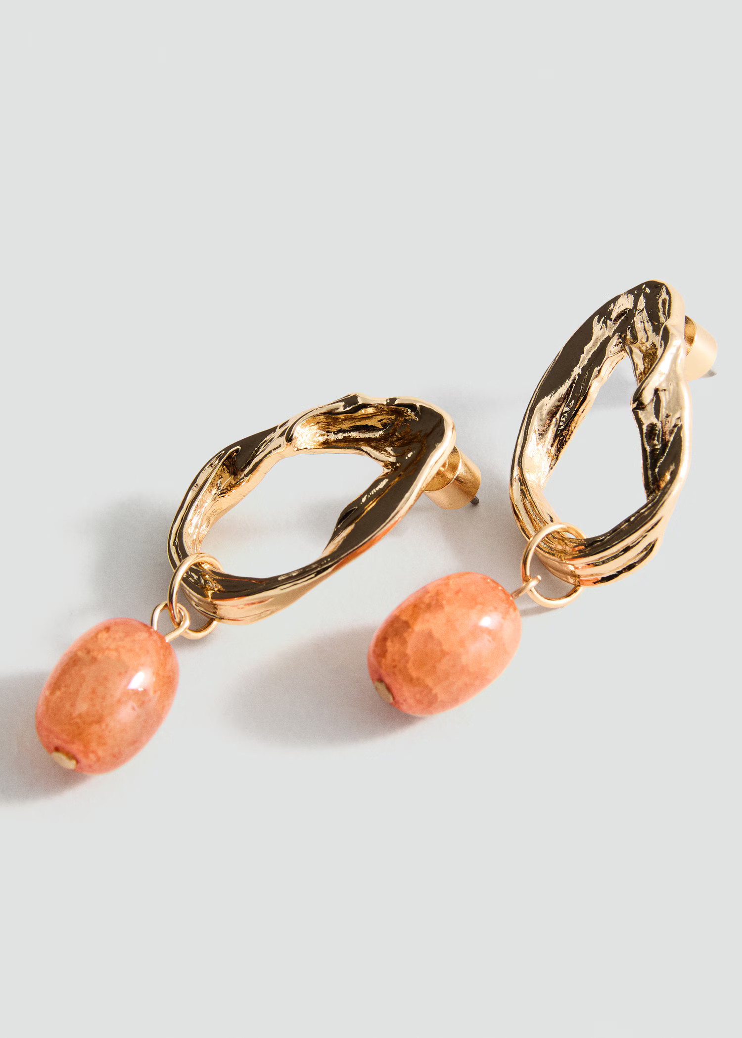 Circular bead-design earrings - Women | MANGO USA | Mango (US/MX/AU)