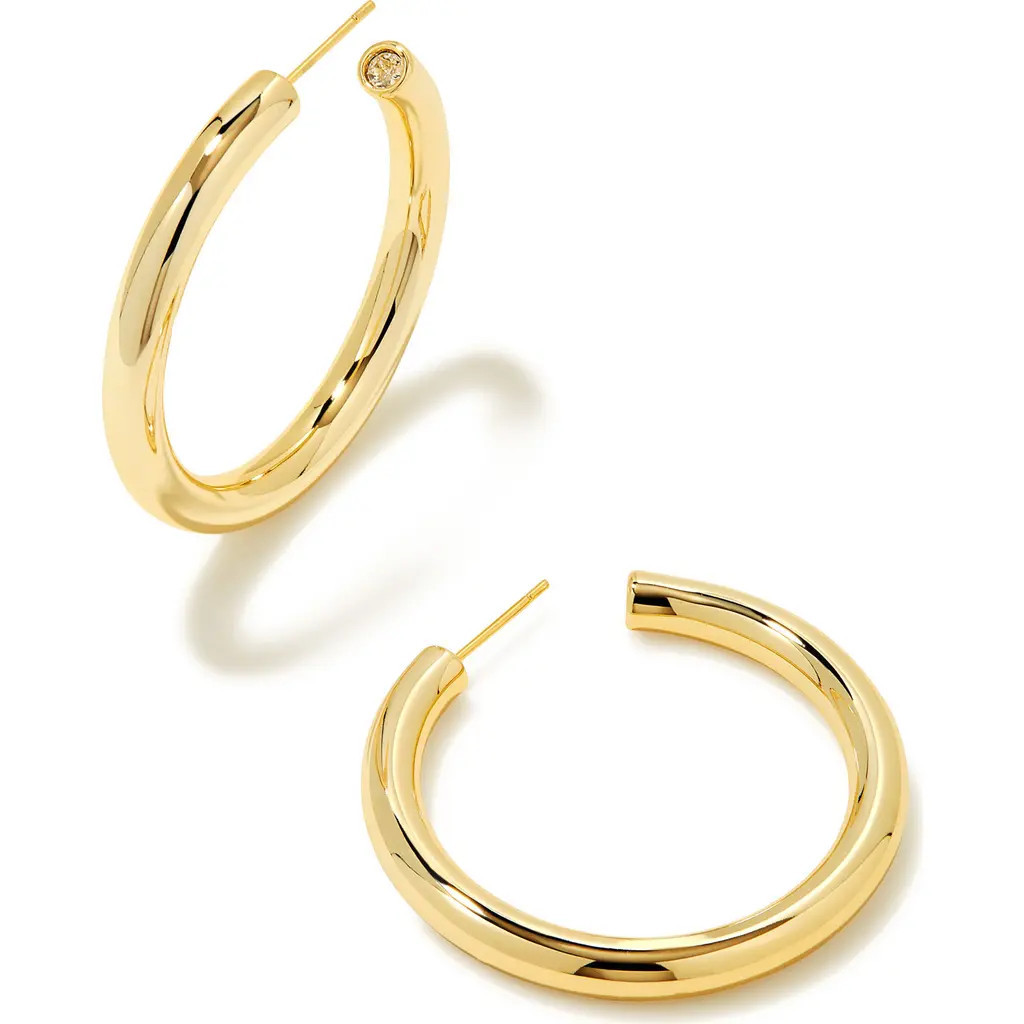 Kendra Scott Large Colette Hoop Earrings in Gold at Nordstrom | Nordstrom