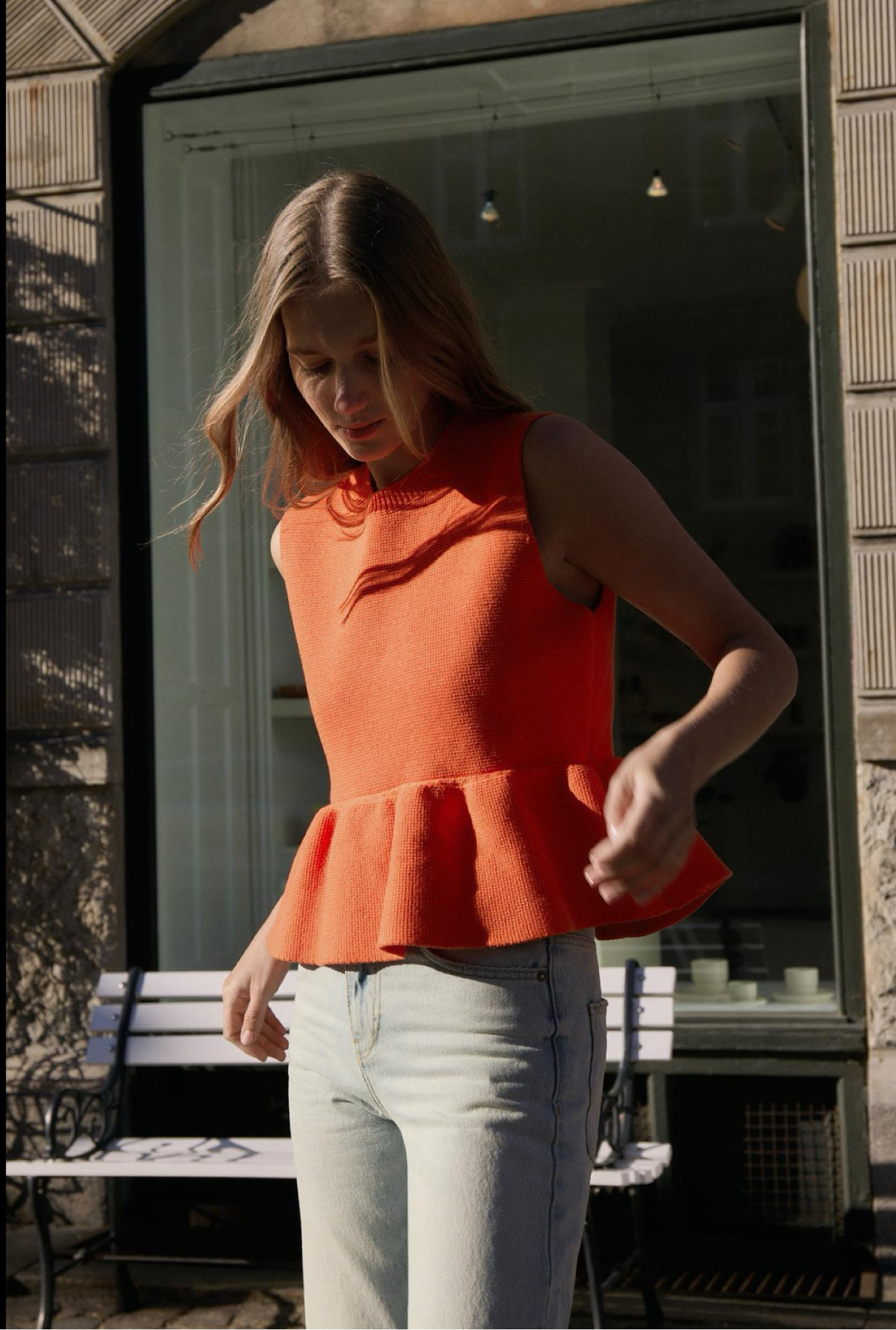 Orange Zara Peplum Top. Perfect transitional piece. 
Purchased in a size small 

#LTKStyleTip #LTKSeasonal