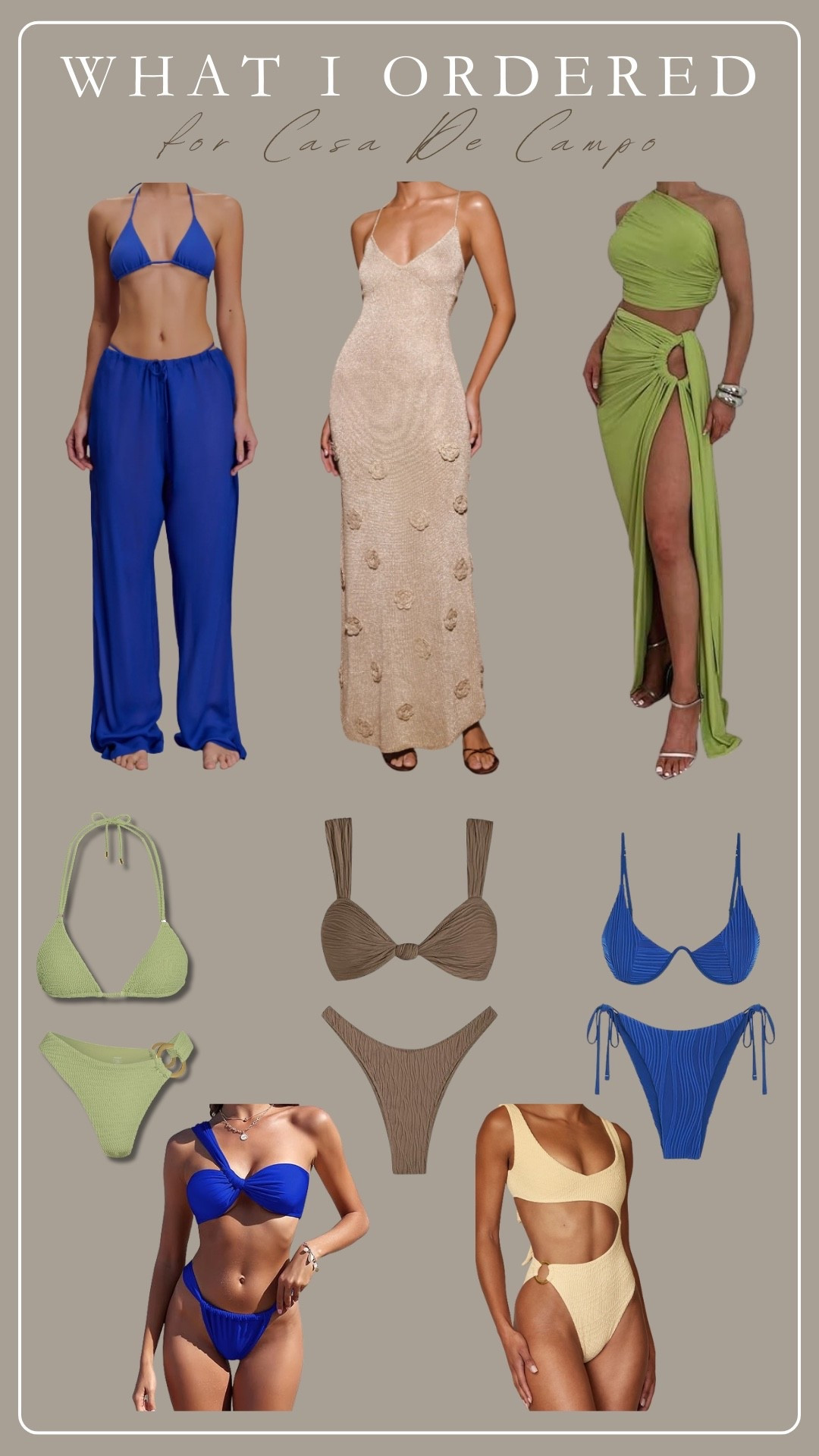 What I want / ordered for Tropical adult vacation next month to Casa De Campo

Vacation
Swimwear
Coverup 
Dress  

#LTKootd #LTKSeasonal #LTKTravel