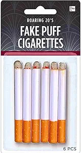 Fake Puff Cigarettes Costume Accessory - 3.25", 6 Count - Durable & Realistic - Ideal For Themed ... | Amazon (US)