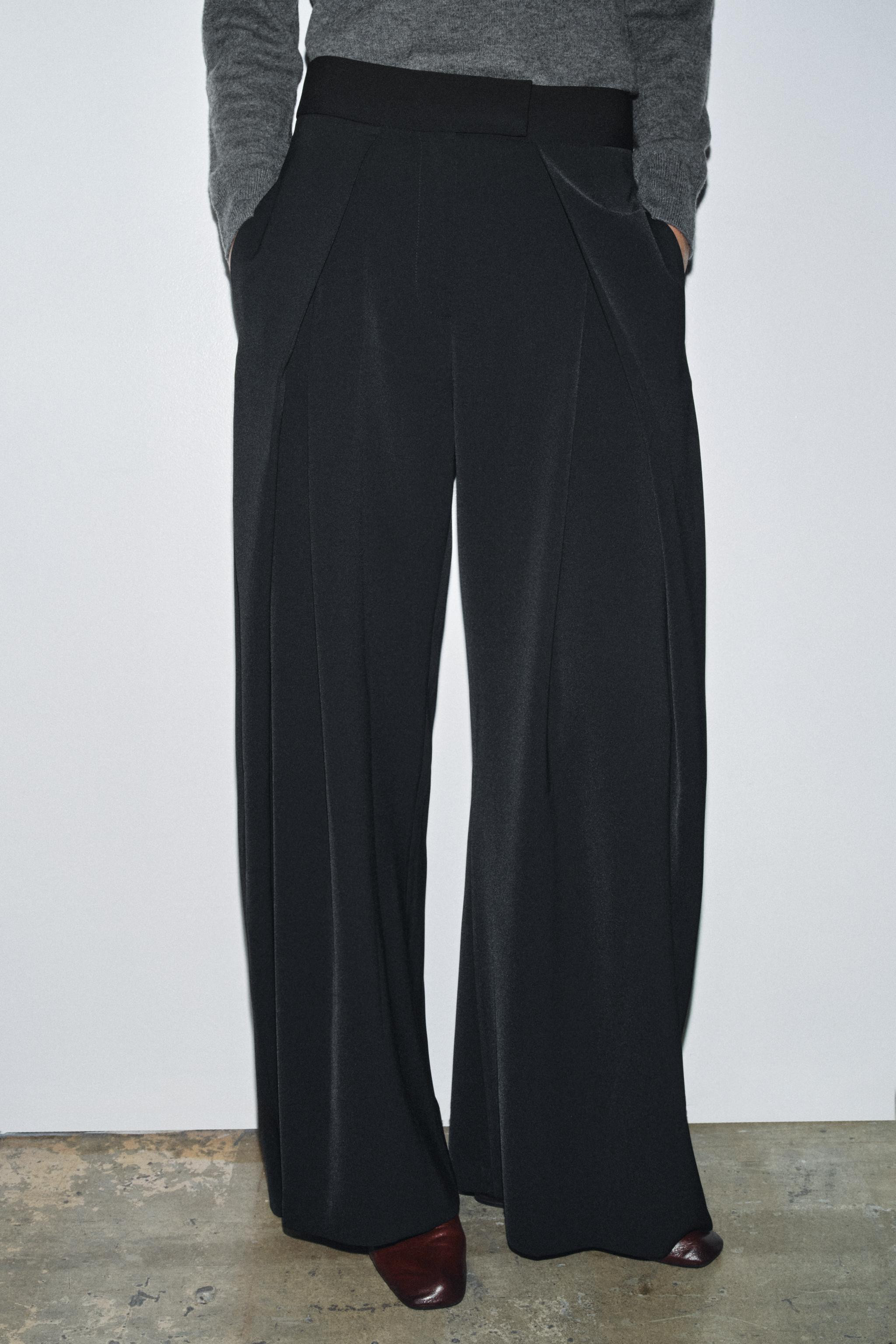 ZW COLLECTION PLEATED PANTS | Zara US
