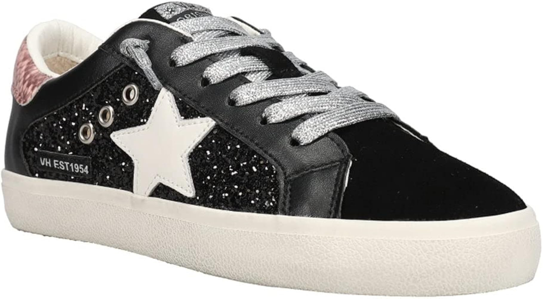 VINTAGE HAVANA Womens Davina Snake Glitter Slip On Sneakers Shoes Casual - Black | Amazon (US)