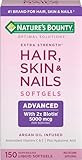 Nature's Bounty Advanced Hair, Skin & Nails, Argan-Infused Vitamin Supplement with Biotin and Hya... | Amazon (US)