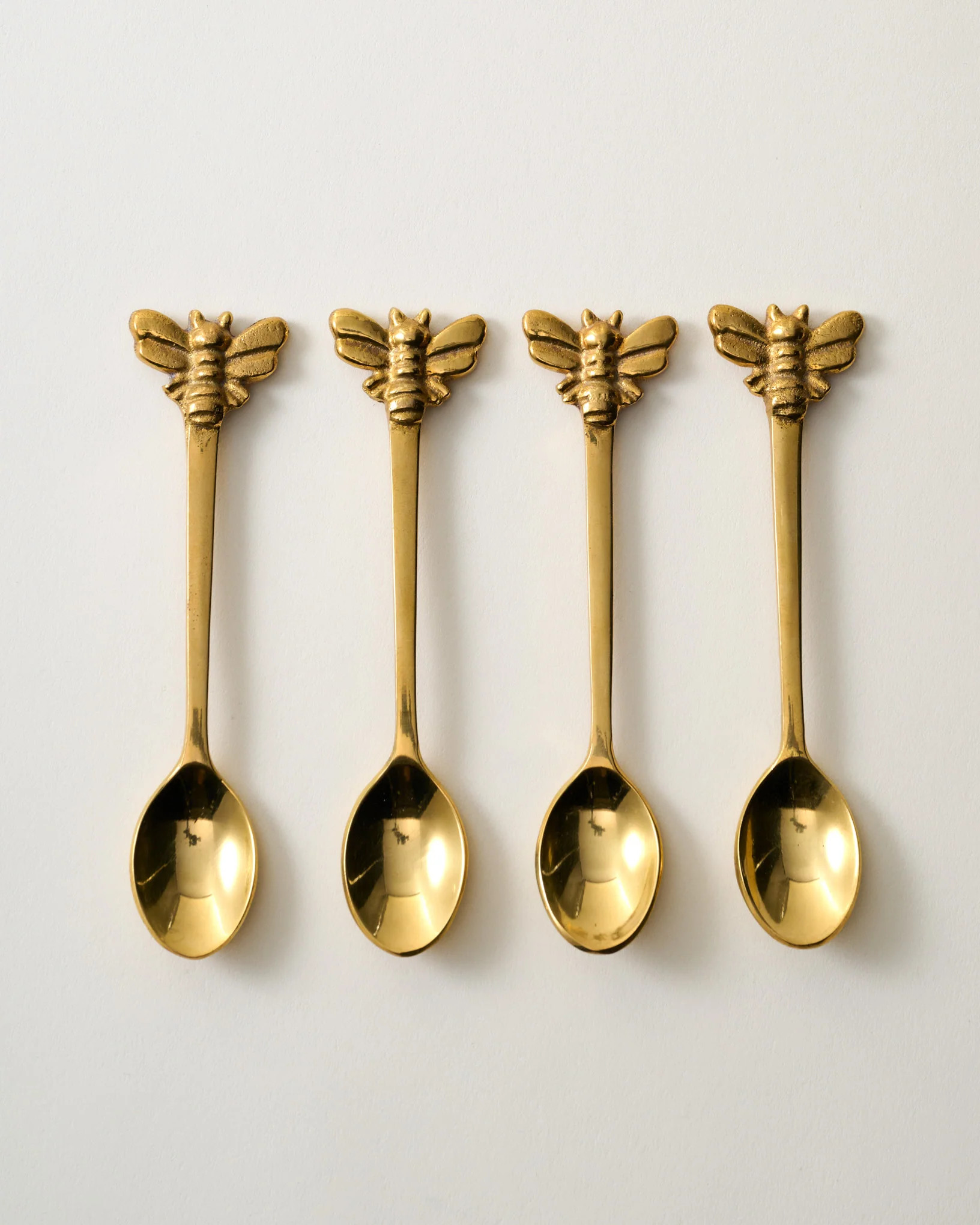 Brass Bee Spoons (Set of Four) | Magnolia