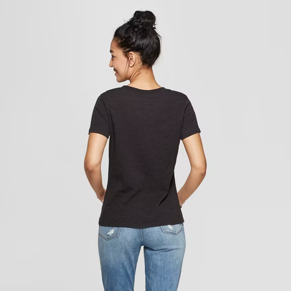 Women's The Rolling Stones Short Sleeve T-Shirt - (Juniors') - Black | Target